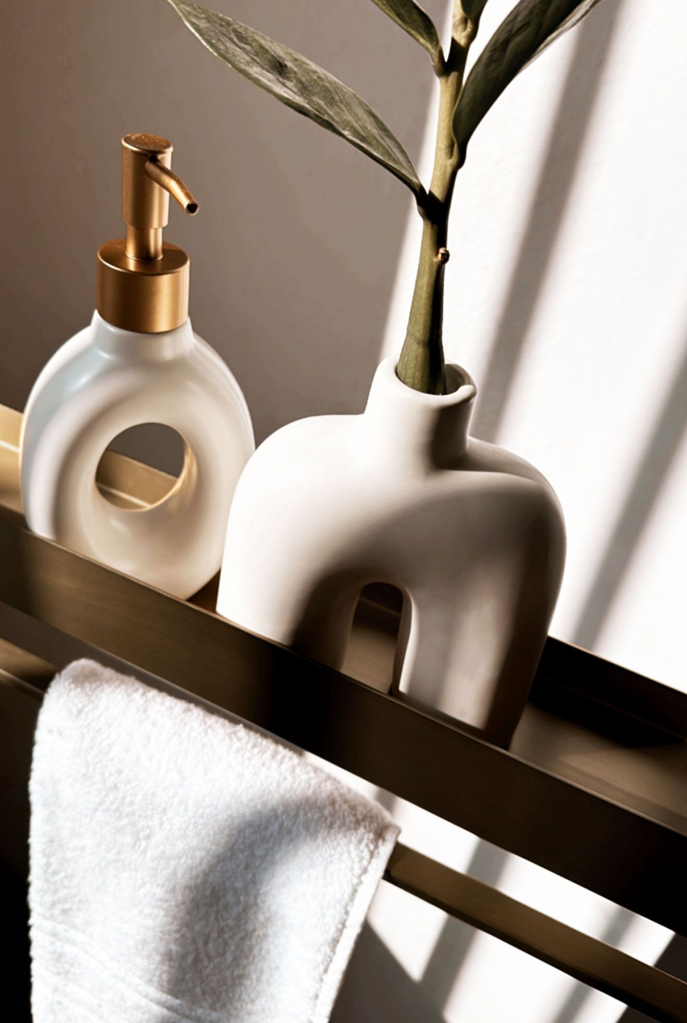 Badkamerplank SF01 60cm gold brush