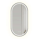 LED wandspiegel OVL 50x100cm Black