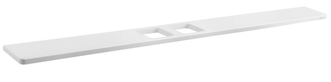 Abeline Rockstone Solid Surface Planchet Met 2 Gaten Wit Mat 100x10 Cm