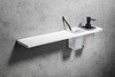 Abeline Rockstone Solid Surface Planchet Wit Mat 60x10 Cm - Sfeerbeeld