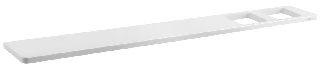 Abeline Rockstone Solid Surface Planchet Met 2 Gaten Wit Mat 80x10 Cm