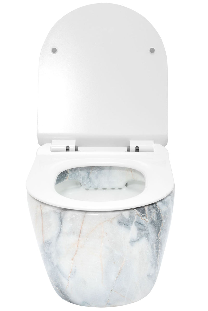 Hangende toilet Rea Carlos Granit Shiny White - View 4