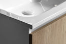 Sapho Meubelwastafel 160x50x15 Cm Gegoten Marmer Wit