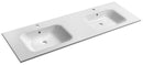 Sapho Meubelwastafel 160x50x15 Cm Gegoten Marmer Wit