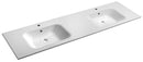 Sapho Meubelwastafel 180x50x15 Cm Gegoten Marmer Wit