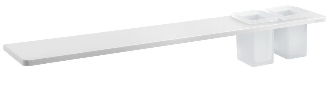 Abeline Rockstone Solid Surface Planchet Met 2 Bekers Wit Mat 80x10 Cm