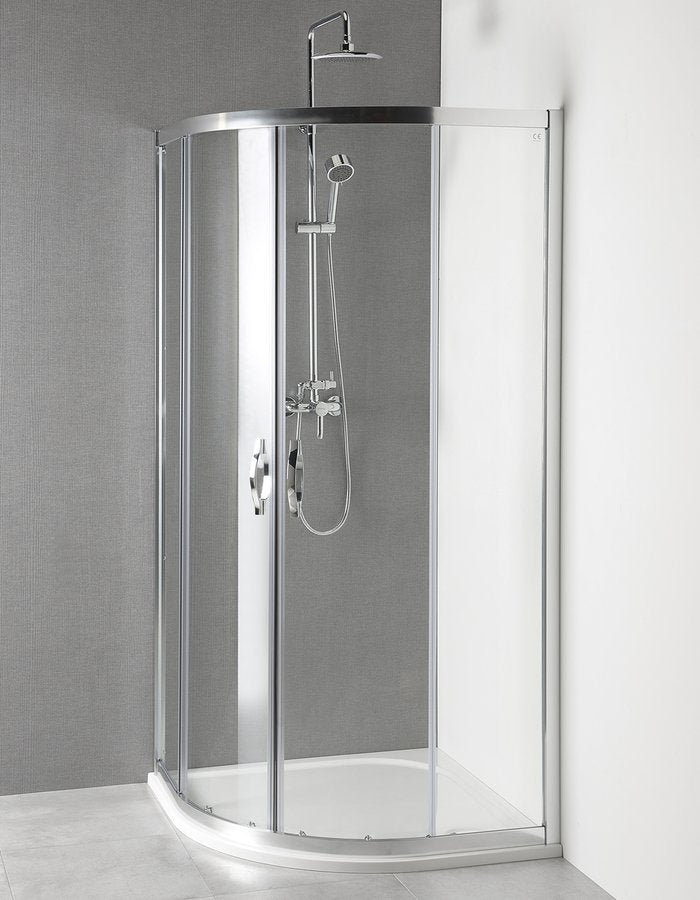 AKCE Douchecabine 90x90x190 kwartrond inclusief douchebak