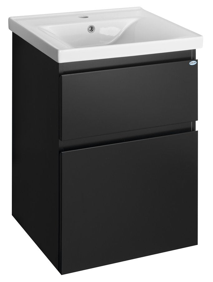 Badmeubel Altair 55x45x72 cm Mat Zwart
