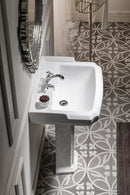 Aqualine ANTIK Retro Keramische Wastafel, 58x47 cm, wit