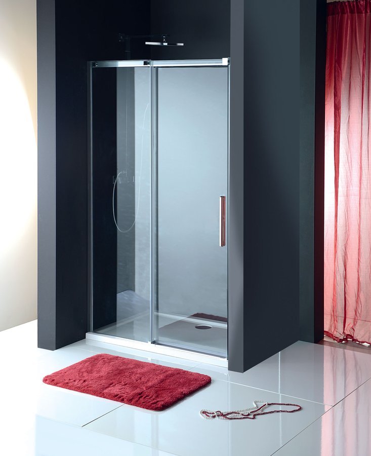 Altis Nis Schuifdeur 980-1000mm, Helder Glas, Chroom profiel