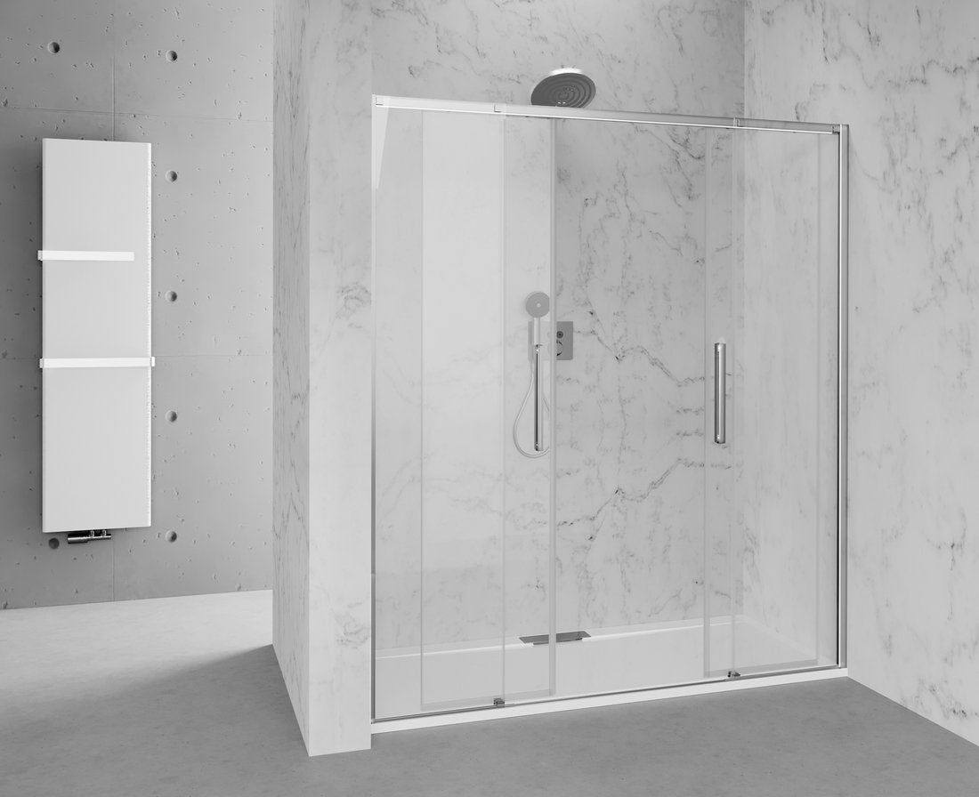 Altis Nis Schuifdeur 1770-1810mm, Helder Glas, Chroom Profiel