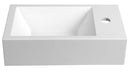 Amarok Toiletfontein Gegoten Marmer 40x22cm Rechts Wit - Afbeelding 6