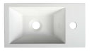 Amarok Toiletfontein Gegoten Marmer 40x22cm Rechts Wit - Afbeelding 7