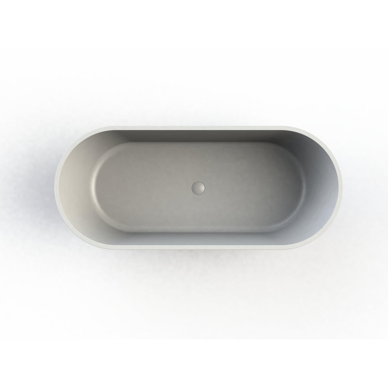 Arcqua Pinto Vrijstaand Ligbad Glans Wit Cast Marble