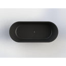 Pinto back to wall ligbad 170*73 mat zwart links – mat zwart