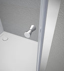 Ugga Nis Schuifdeur 1000mm Helder Glas Chroom Profiel