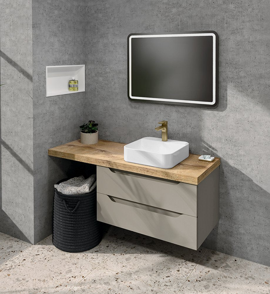 Sapho Topblad 110x50x5 Cm Dtd/hpl Laminate Bruin