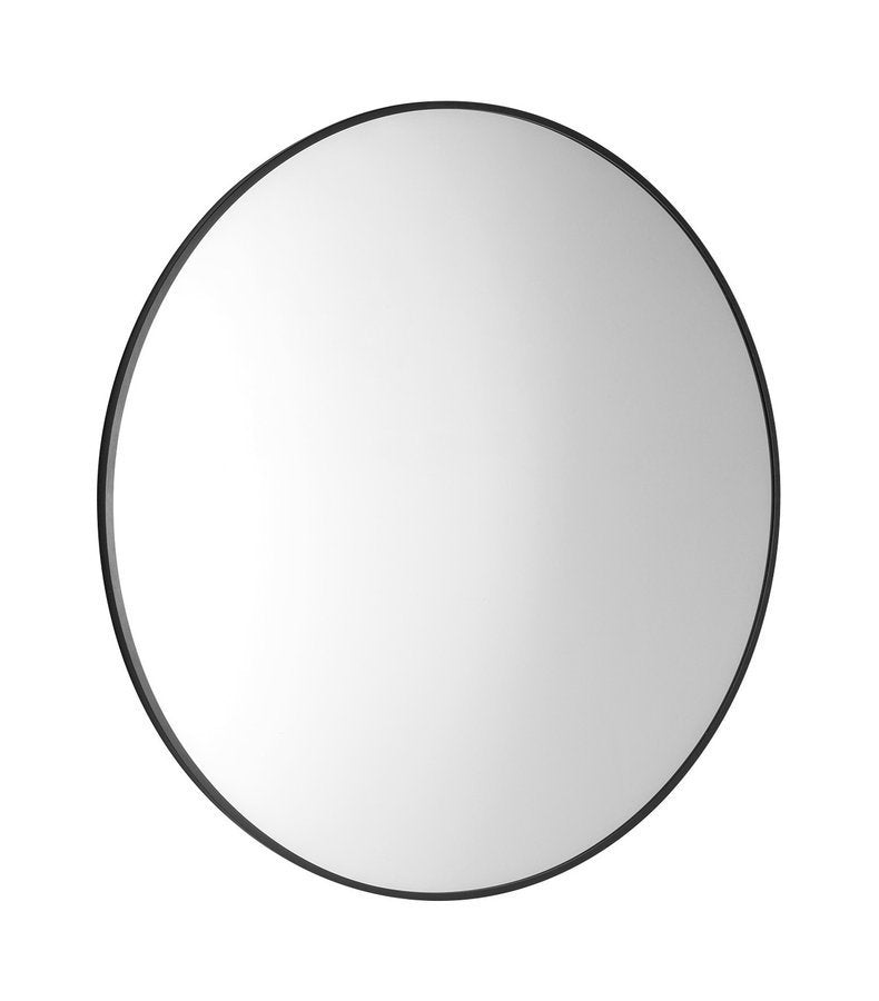 Arowana Ronde Spiegel In Aluminium Frame 70 Cm mat zwart