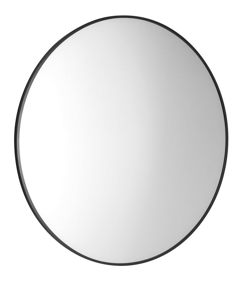 Arowana Ronde Spiegel In Aluminium Frame 90 Cm mat zwart