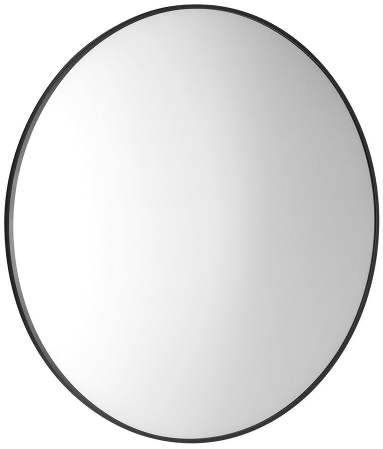 Arowana Ronde Spiegel In Aluminium Frame 100 Cm mat zwart