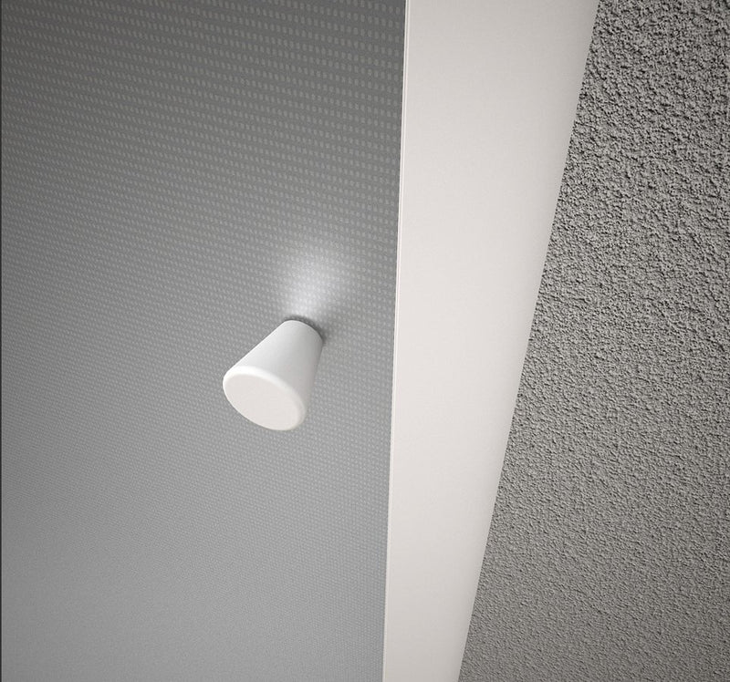 Ugga Nis Schuifdeur 1000mm, Mat Glas, Wit Profiel