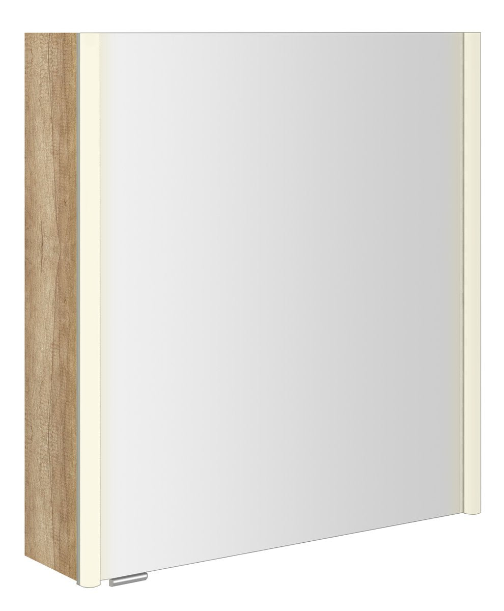 Spiegelkast Sapho Alix 66×70 cm Eiken Alabama — met LED-verlichting