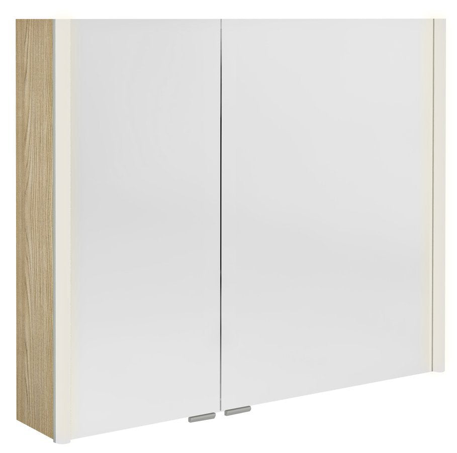 Spiegelkast Sapho Alix Iep 86×70 cm Iep Bardini — met LED-verlichting