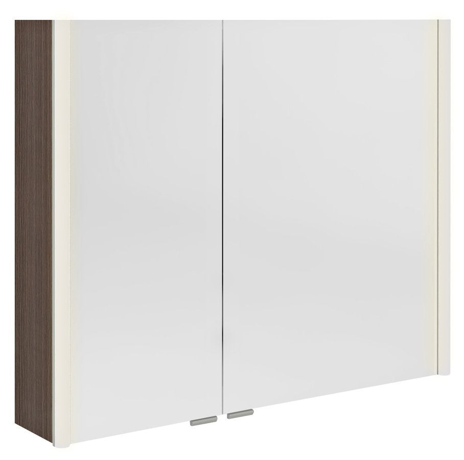 Spiegelkast Sapho Alix 86×70 cm Grenen — met LED-verlichting