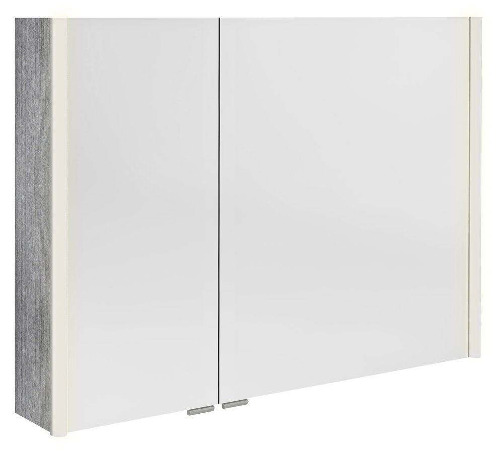 Spiegelkast Sapho Alix 96×70 cm Eiken — met LED-verlichting