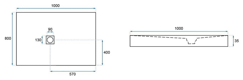 Douchebak Rea Rock Grey 80x100  - View 8