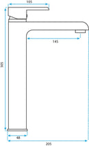 Wastafelkraan Rea Melia White/Gold High - View 9