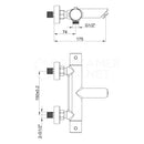Luzi Badmengkraan thermostatisch rond Goud Geborsteld met geribbeld knop