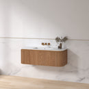 Badmeubel ribbelfront Eleganza 120x45,5 Acia incl. wastafel