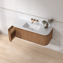 Badmeubel ribbelfront Eleganza 120x45,5 Acia incl. wastafel