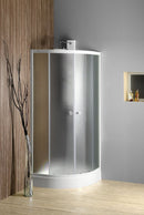 Douchecabine 90x90x185 Matglas Wit Profiel Aqualine Arlen