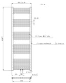 Handdoekradiator 160x50 Glans Wit 721 Watt