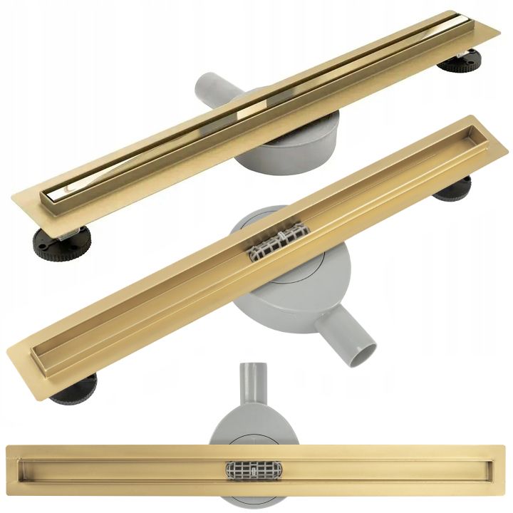 Lineaire afvoer Rea Neo Slim PRO Mirror Gold 90