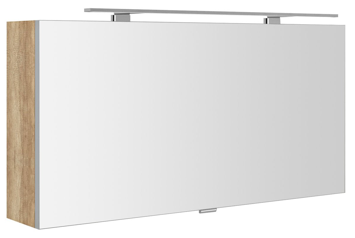 Spiegelkast Sapho Cloe 100×50 cm Eiken Alabama — met LED-verlichting