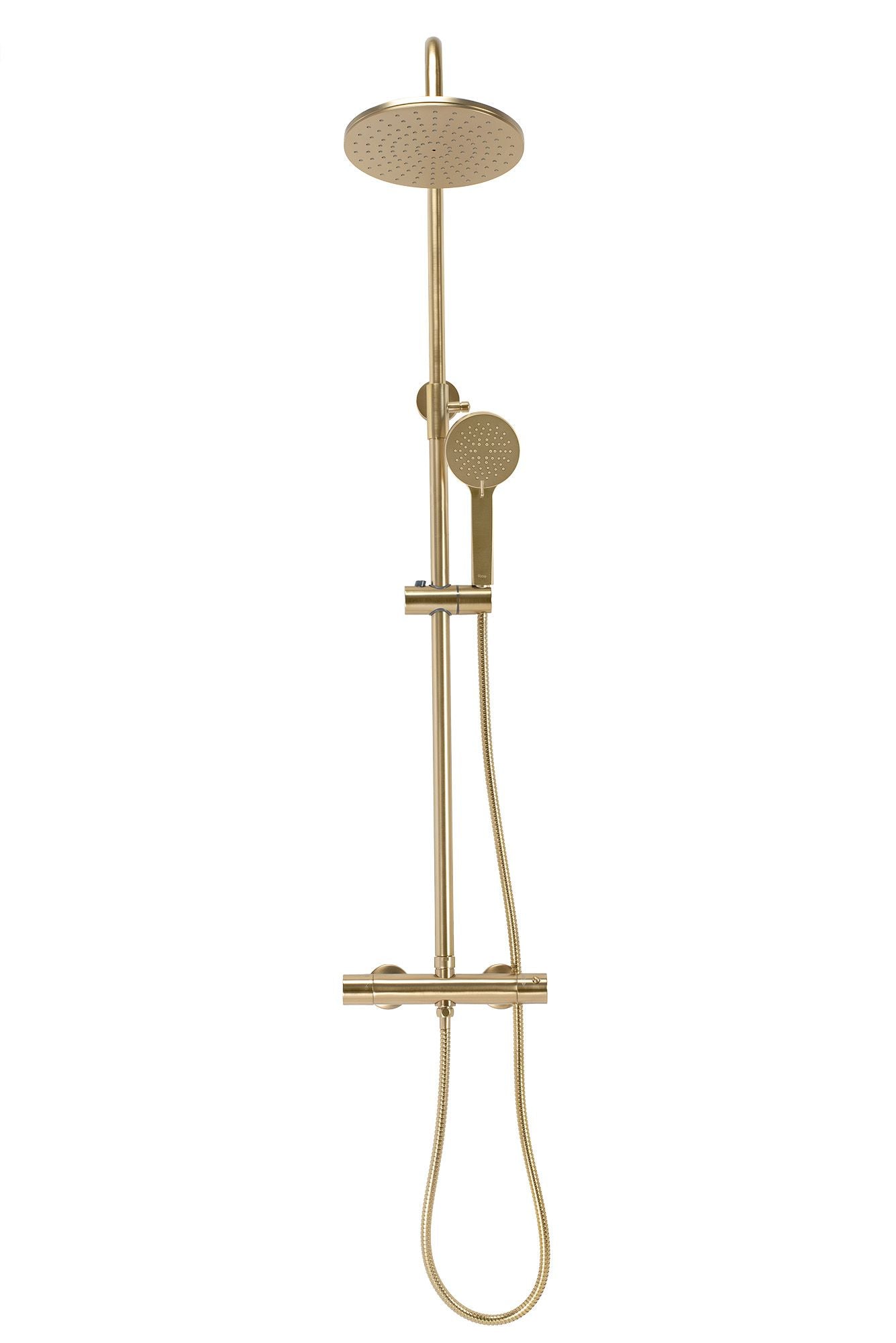 Doucheset REA Parot Geborsteld Goud met Thermostaat