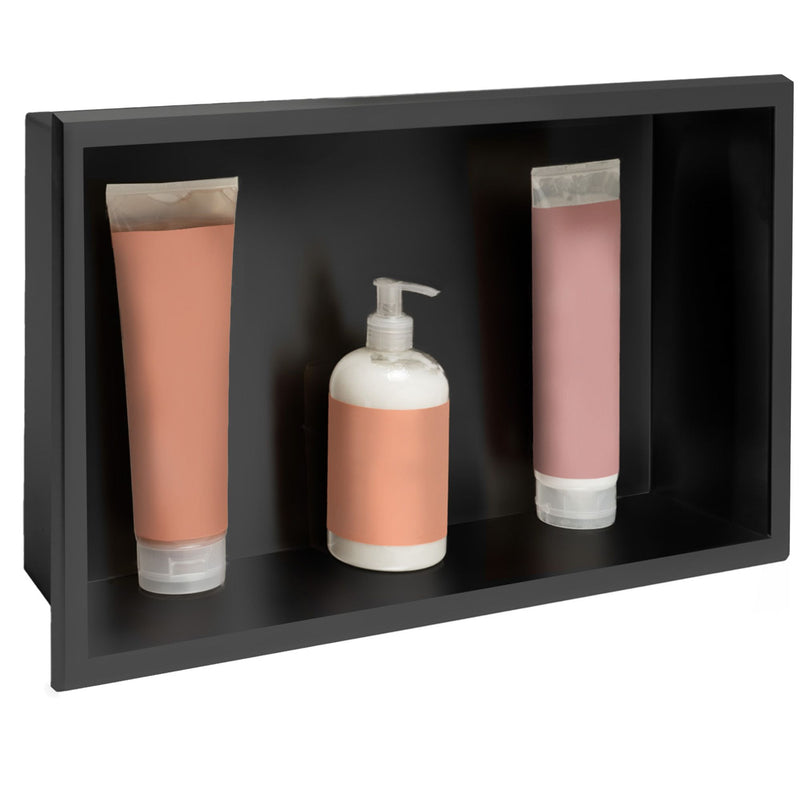 bathroom shelf 30x45 matte black - View 2