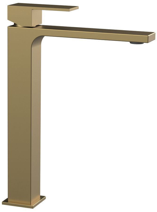 Sapho Cubemix Hoge Wastafelkraan Mat Goud