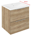 Cirasa wastafel onderkast 50x54x39 cm in Alabama Eiken (gelamineerd MDF)