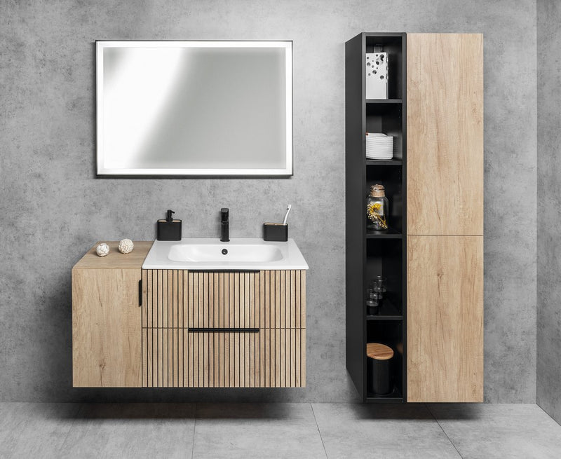 Cirasa wastafel onderkast 60x64x46 cm in Rustiek Grenen