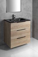 Badmeubel Cirasa 70x46x75 cm Hoogglans Wit 3 Laden