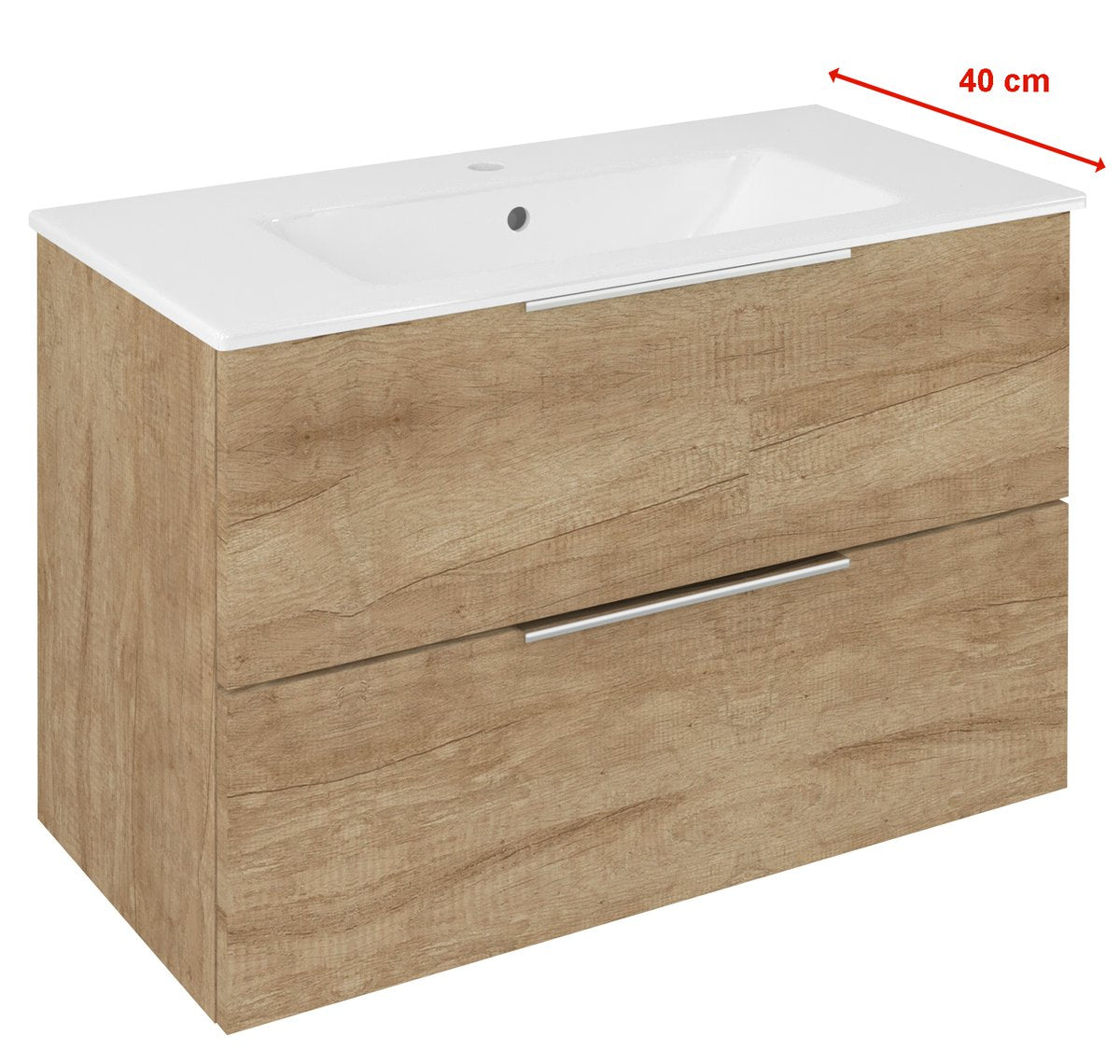 Sapho Cirasa Badmeubel 80x40x55 Cm Alabama Eiken