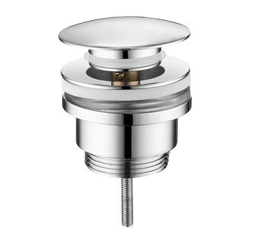 Wastafel afvoerplug 5/4“, click-clack, big plug, 10-55mm, chroom