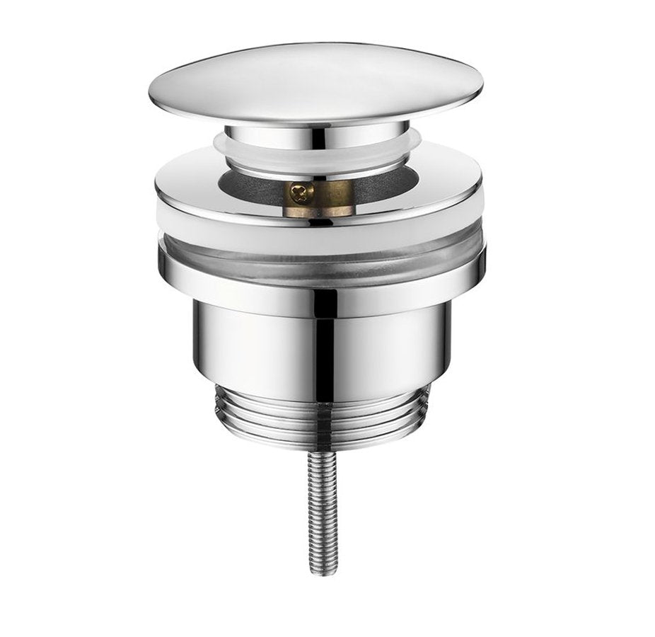 Sapho Click Clack Wastafelplug Met Grote Plug Chroom - afbeelding 1