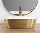 Opzetwastafel Rea Belinda White GOLD BRUSH - View 2