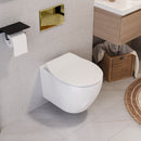 Een frame voor een set inbouw toiletpotten met een F Light Gold knop - View 2