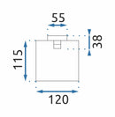 UCHWYT NA PAPIER TOALETOWY CHROM OSTE 05 - View 7